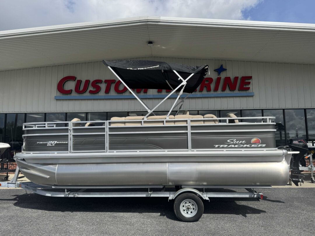 2024 Sun Tracker Fishin Barge 20 DLX For Sale | Custom Marine | Statesboro Savannah GA Boat Dealer_1