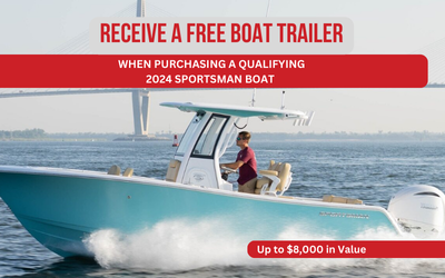 Free Trailer With Qualifying 2024 Sportsman Boat Purchase