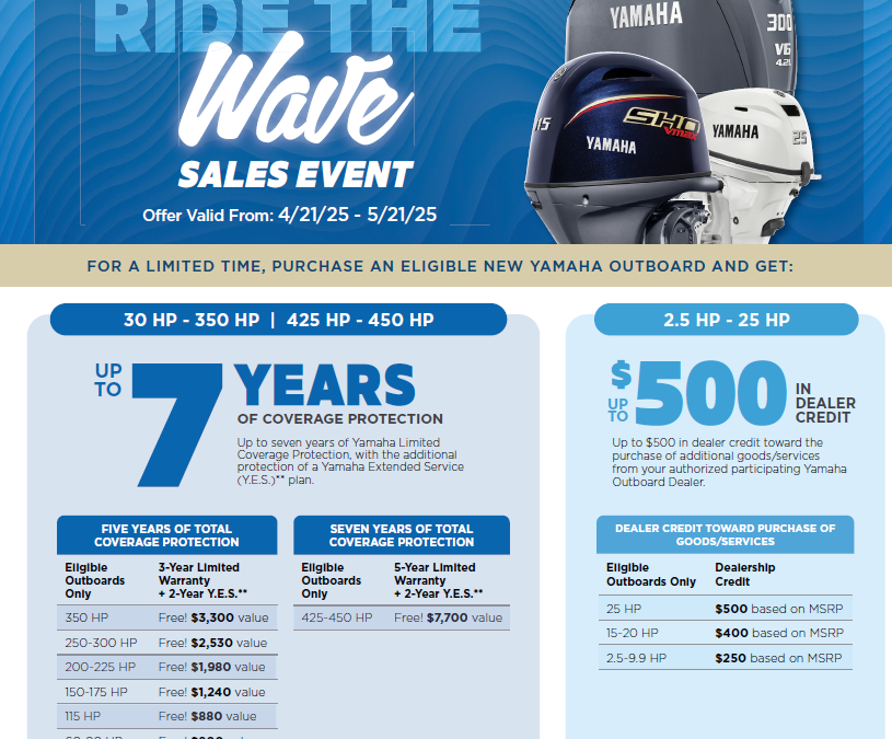 Promotions 1 Yamaha Outboards “Ride the Wave” Event