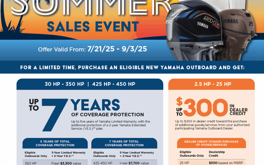 Yamaha’s “Cruise Thru Summer” Sales Event