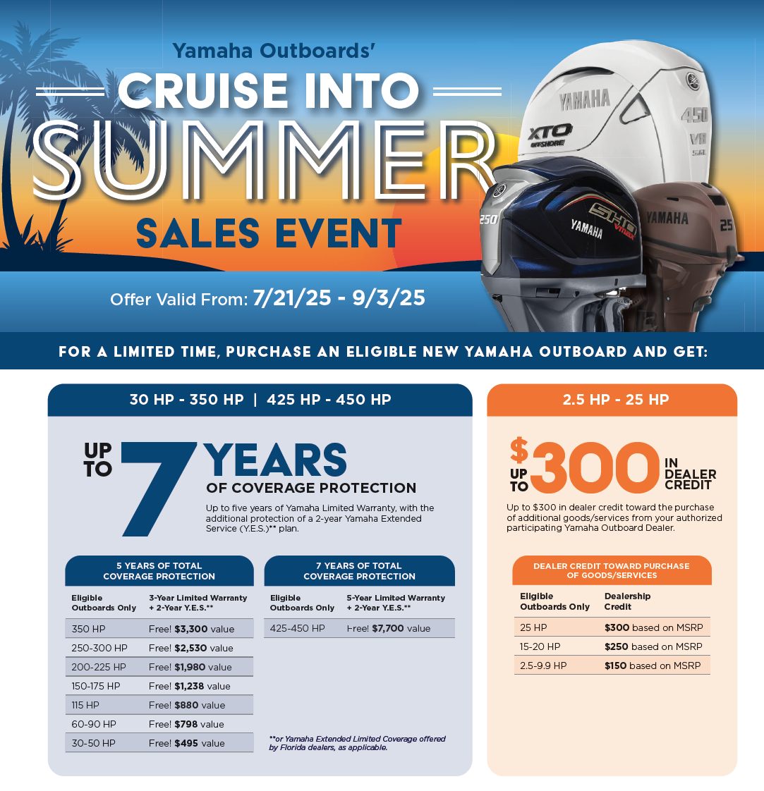 yamaha outboard summer sale yamaha outboard summer sale | Custom Marine